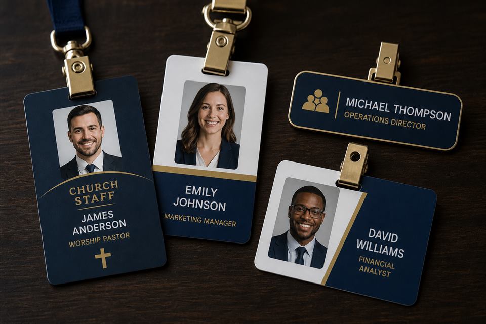 Crachás institucionais personalizados